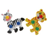 Maxbell Tiger Zebra Animal Assemble Set - Construction Puzzle Screw Nut Building Toy