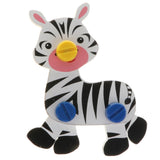 Maxbell Tiger Zebra Animal Assemble Set - Construction Puzzle Screw Nut Building Toy