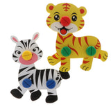 Maxbell Tiger Zebra Animal Assemble Set - Construction Puzzle Screw Nut Building Toy