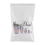 Maxbell 5PCS Russian Nesting Doll Babushka Matryoshka Dolls Hand Painted Purple