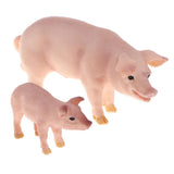 Maxbell Plastic Piggy Model Figurine Action Figure Kids Toy Gift Ornament Set of 5