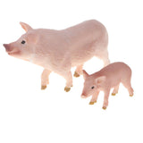 Maxbell Plastic Piggy Model Figurine Action Figure Kids Toy Gift Ornament Set of 5