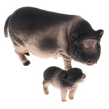 Maxbell Plastic Piggy Model Figurine Action Figure Kids Toy Gift Ornament Set of 4