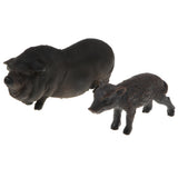 Maxbell Plastic Piggy Model Figurine Action Figure Kids Toy Gift Ornament Set of 4