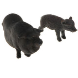Maxbell Plastic Piggy Model Figurine Action Figure Kids Toy Gift Ornament Set of 4