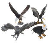 Maxbell Realistic Owl Eagle Model Action Figures Kids Toy Gift Home Decor Set of 4