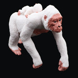 Maxbell Lifelike Wild Animal Model Figure Toy Figurine Home Decor White Orangutan