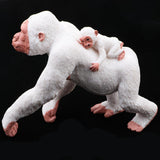 Maxbell Lifelike Wild Animal Model Figure Toy Figurine Home Decor White Orangutan