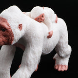 Maxbell Lifelike Wild Animal Model Figure Toy Figurine Home Decor White Orangutan