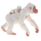 Maxbell Lifelike Wild Animal Model Figure Toy Figurine Home Decor White Orangutan