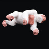 Maxbell Lifelike Wild Animal Model Figure Toy Figurine Home Decor White Orangutan