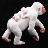 Maxbell Lifelike Wild Animal Model Figure Toy Figurine Home Decor White Orangutan