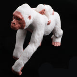 Maxbell Lifelike Wild Animal Model Figure Toy Figurine Home Decor White Orangutan