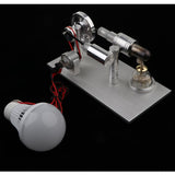 Maxbell Single Cylinder Stirling Engine Model Light Lamp Electricity Generator Kits