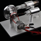 Maxbell Single Cylinder Stirling Engine Model Light Lamp Electricity Generator Kits