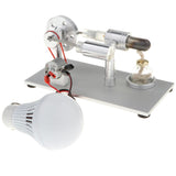 Maxbell Single Cylinder Stirling Engine Model Light Lamp Electricity Generator Kits