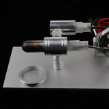 Maxbell Single Cylinder Stirling Engine Model Light Lamp Electricity Generator Kits