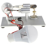 Maxbell Single Cylinder Stirling Engine Model Light Lamp Electricity Generator Kits