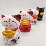 Maxbell Solar Powered Dancing Toy Cute Bobblehead Fortune Cat Sun Dancer C