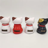 Maxbell Solar Powered Dancing Toy Cute Bobblehead Fortune Cat Sun Dancer D