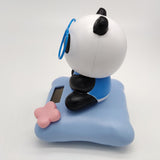 Maxbell Solar Powered Dancing Toy Cute Bobblehead Panda Sun Dancer Blue