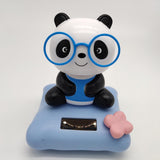 Maxbell Solar Powered Dancing Toy Cute Bobblehead Panda Sun Dancer Blue