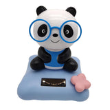 Maxbell Solar Powered Dancing Toy Cute Bobblehead Panda Sun Dancer Blue