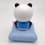 Maxbell Solar Powered Dancing Toy Cute Bobblehead Panda Sun Dancer Blue