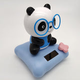 Maxbell Solar Powered Dancing Toy Cute Bobblehead Panda Sun Dancer Blue