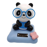 Maxbell Solar Powered Dancing Toy Cute Bobblehead Panda Sun Dancer Blue