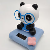 Maxbell Solar Powered Dancing Toy Cute Bobblehead Panda Sun Dancer Blue