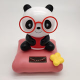 Maxbell Solar Powered Dancing Toy Cute Bobblehead Panda Sun Dancer Red