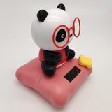 Maxbell Solar Powered Dancing Toy Cute Bobblehead Panda Sun Dancer Red