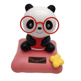 Maxbell Solar Powered Dancing Toy Cute Bobblehead Panda Sun Dancer Red