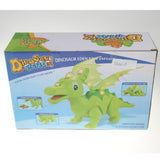 Maxbell Cartoon Electronic Walking Dinosaur with Sounds & Lights Kids Toy  Green