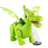 Maxbell Cartoon Electronic Walking Dinosaur with Sounds & Lights Kids Toy  Green
