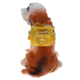 Maxbell Animal Resin Dog Puppy Model Figure Kid Educational Toy Home Decor Yellow Bag Dog