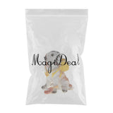 Maxbell Animal Resin Dog Puppy Model Figure Kid Educational Toy Home Decor Yellow Bag Dog