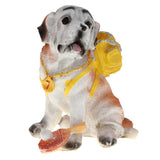 Maxbell Animal Resin Dog Puppy Model Figure Kid Educational Toy Home Decor Yellow Bag Dog