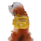 Maxbell Animal Resin Dog Puppy Model Figure Kid Educational Toy Home Decor Yellow Bag Dog