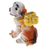 Maxbell Animal Resin Dog Puppy Model Figure Kid Educational Toy Home Decor Yellow Bag Dog