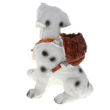 Maxbell Animal Resin Dog Puppy Model Figure Kid Educational Toy Home Decor Brown Bag Dog