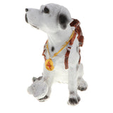 Maxbell Animal Resin Dog Puppy Model Figure Kid Educational Toy Home Decor Brown Bag Dog