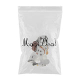 Maxbell Animal Resin Dog Puppy Model Figure Kid Educational Toy Home Decor Brown Bag Dog