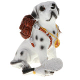 Maxbell Animal Resin Dog Puppy Model Figure Kid Educational Toy Home Decor Brown Bag Dog