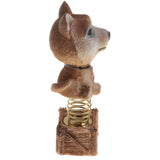 Maxbell Dog Puppy Animal Figure Toy Doll Home Car Auto Interior Decor Brown
