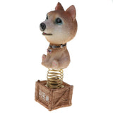Maxbell Dog Puppy Animal Figure Toy Doll Home Car Auto Interior Decor Brown