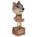 Maxbell Dog Puppy Animal Figure Toy Doll Home Car Auto Interior Decor Brown