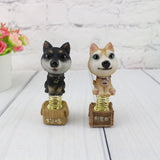 Maxbell Dog Puppy Animal Figure Toy Doll Home Car Auto Interior Decor Brown