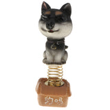 Maxbell Dog Puppy Animal Figure Toy Doll Home Car Auto Interior Decor Black